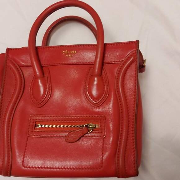 Celine Leather Luggage Nano Tote - Picture 2 of 11